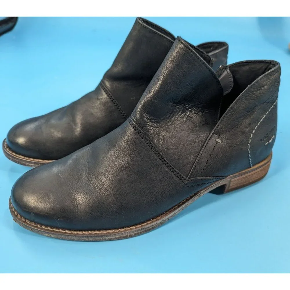 Josef Seibel Sienna 81 Black Washed NWOB Bootie $185‎